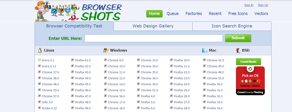 Browsershots